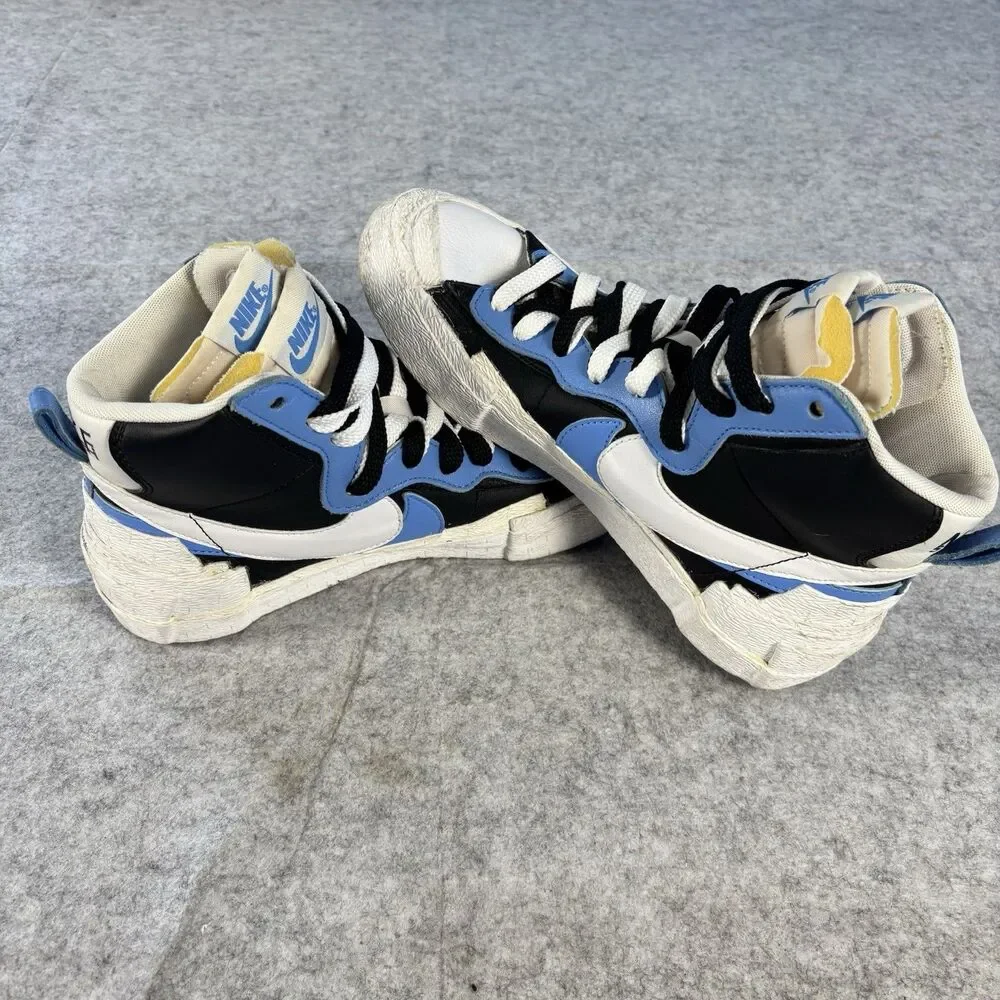 BV0072-001 - Mens 6.5 / Womens 8 - Nike x Sacai Blazer Mid Black Blue Sneakers